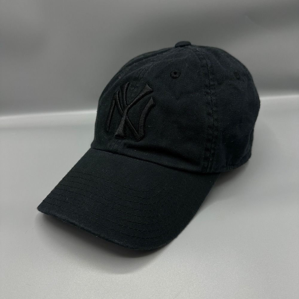 American Needle Cooperstown New York Yankees Black Tonal Dad Hat Baseball Cap